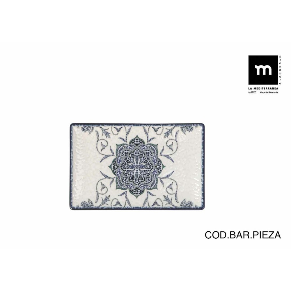 Plat à Gratin La Mediterránea Rosetta Rectangulaire 20 x 13 x 2 cm (24 Unités)