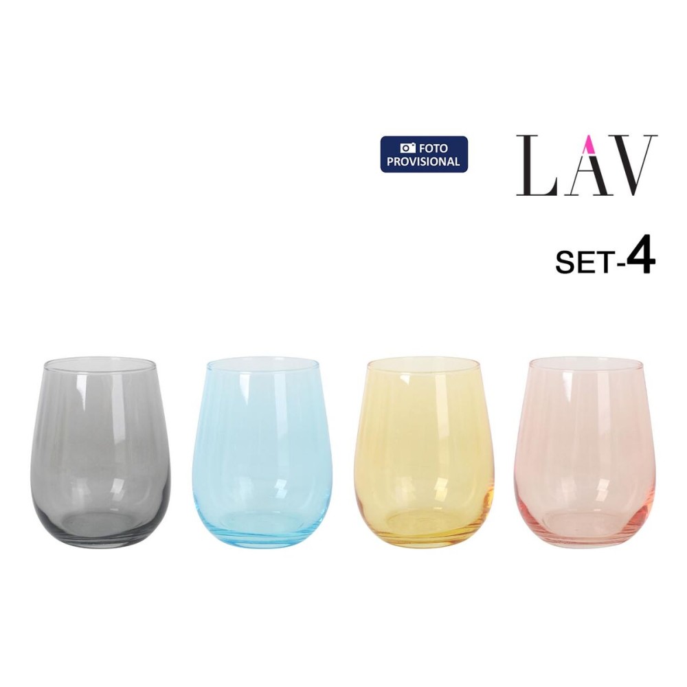 Set of glasses LAV GAIA 4 Pieces (6 Units)
