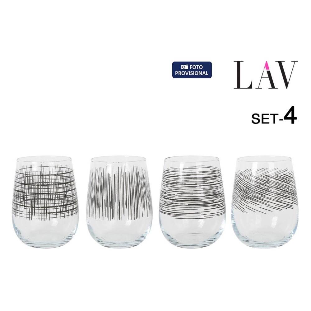 Set of glasses LAV GAIA 4 Pieces (6 Units)