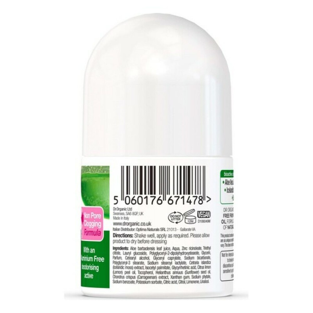 Déodorant roll-on à l'aloe vera Bioactive Skincare Dr.Organic (50 ml)