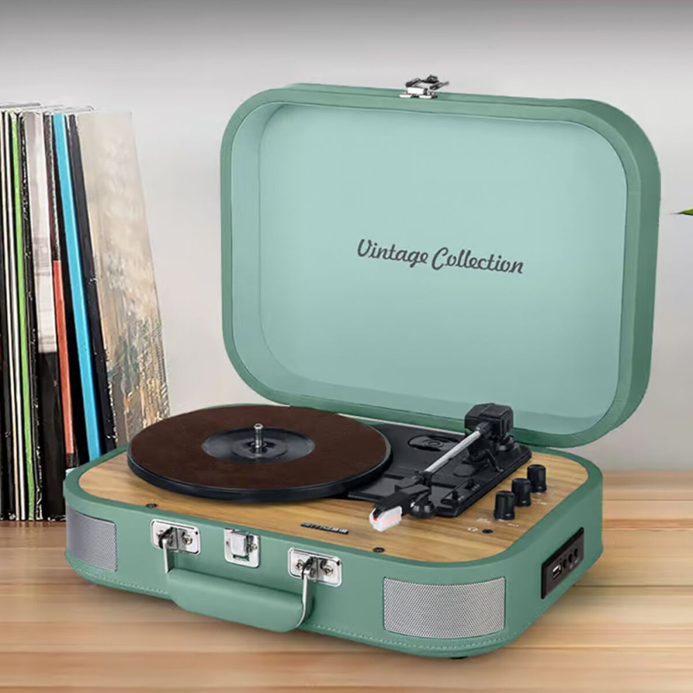 Tourne-disques Muse MT-201WG Vert Turquoise