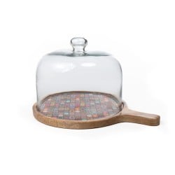 Cheeseboard Romimex Crystal Mango wood 36 x 17 x 27 cm