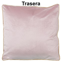 Kissen Alexandra House Living Rosa Gold Samt Textil 45 x 45 cm