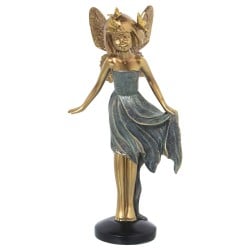 Decorative Figure Alexandra House Living Golden Acrylic Plastic Melamin Fairy