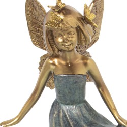 Deko-Figur Alexandra House Living Gold Acryl Kunststoff Melamine Fee