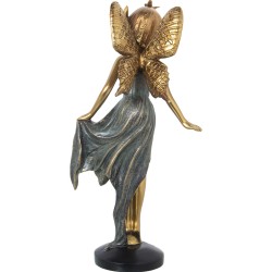 Decorative Figure Alexandra House Living Golden Acrylic Plastic Melamin Fairy