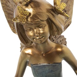 Decorative Figure Alexandra House Living Golden Acrylic Plastic Melamin Fairy