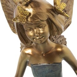 Deko-Figur Alexandra House Living Gold Acryl Kunststoff Melamine Fee