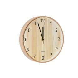 Horloge Murale Romimex Beige Plastique 30 x 30 x 2 cm