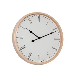 Wall Clock Romimex White Natural polystyrene 40 x 40 x 5 cm