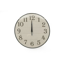 Wall Clock Romimex White Plastic 30 x 30 x 2 cm