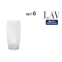 Set of glasses LAV Bardy 6 Pieces (8 Units)