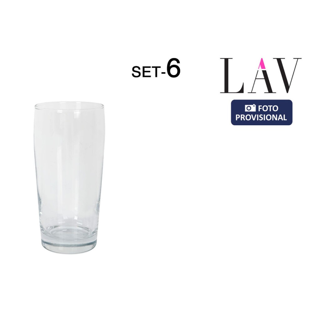Set of glasses LAV Bardy 6 Pieces (8 Units)