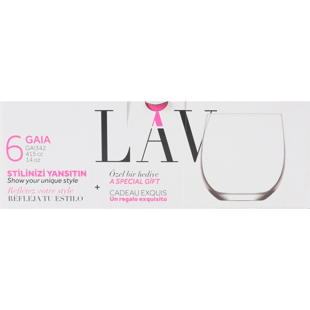 Gläserset LAV Gaia 415 ml 6 Stücke (8 Stück)