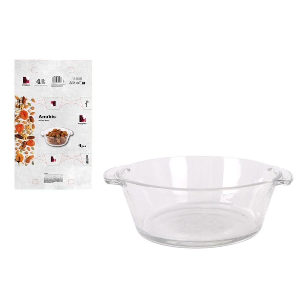 Appetizer Set Arcoglass Anubis Glass 4 Pieces (18 Units)