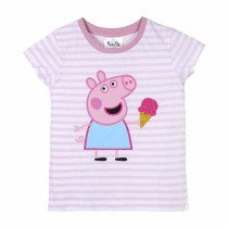 Child's Short Sleeve T-Shirt Peppa Pig Pink 6 Years
