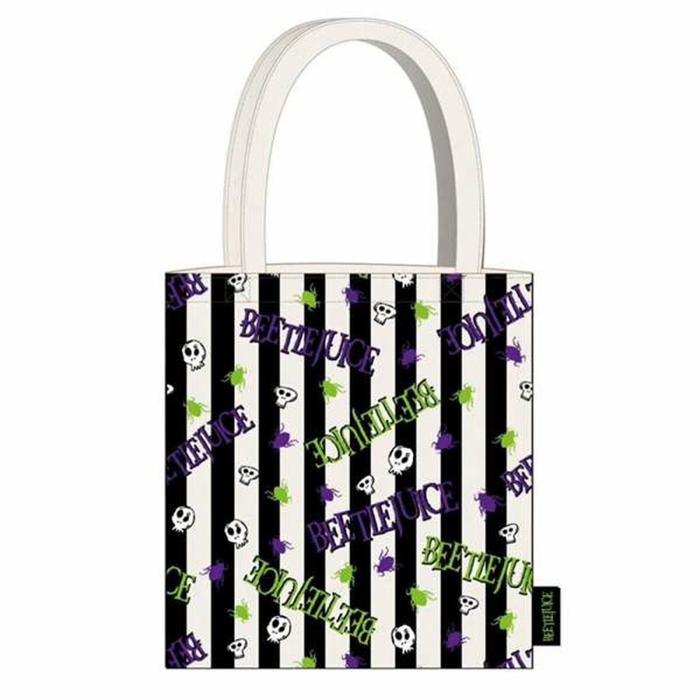 Sac-à-main Femme Beetlejuice Blanc 36,0 x 39,0 x 0,4 cm