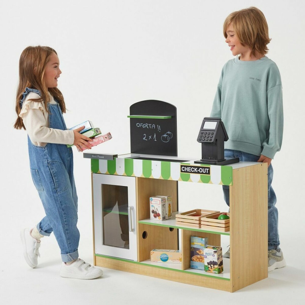 Supermarché de jouets Woomax 80 x 80 x 30 cm 80 x 30 cm Bois