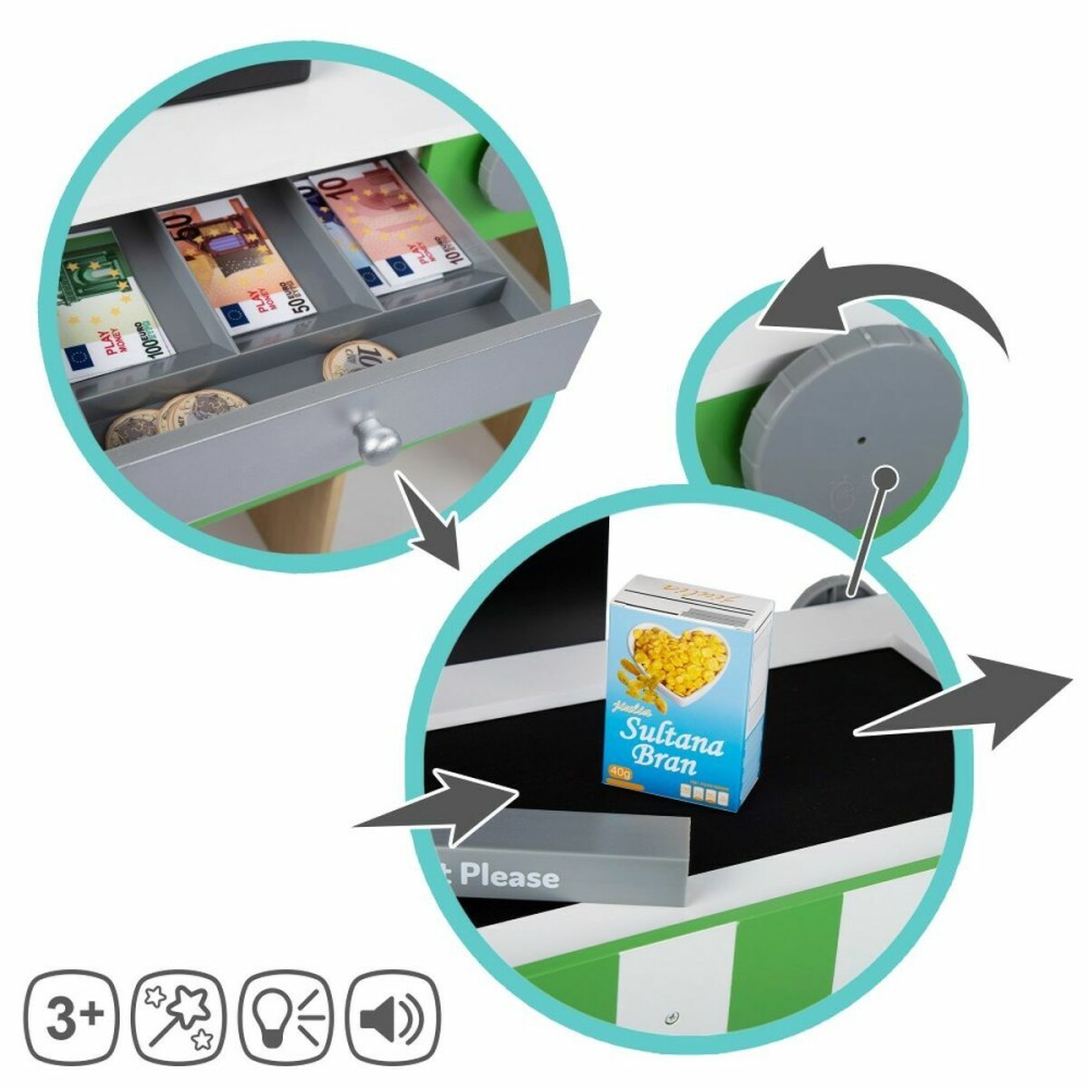 Supermarché de jouets Woomax 80 x 80 x 30 cm 80 x 30 cm Bois