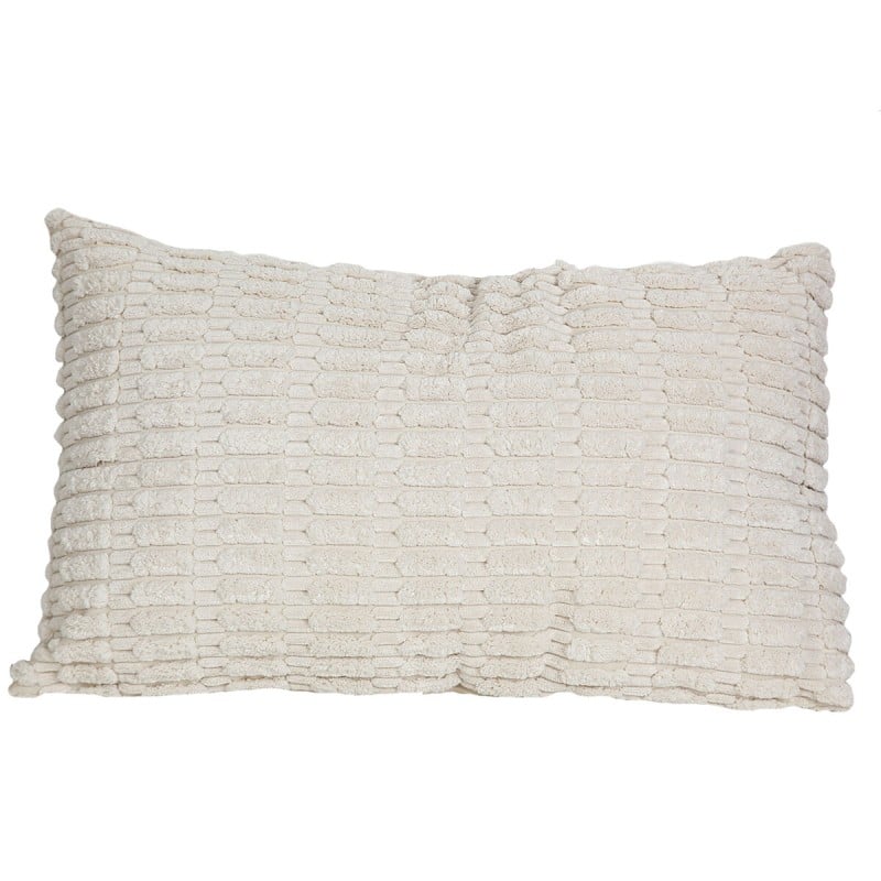 Coussin Romimex Blanc Polyester 30 x 10 x 50 cm