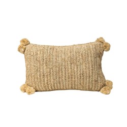 Coussin Romimex Naturel Fibre naturelle 40 x 35 x 10 cm