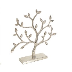 Sculpture Romimex Silver Tree 44 x 44 x 9 cm