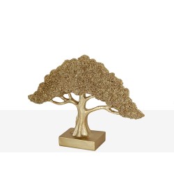 Sculpture Romimex Doré Arbre 31 x 22 x 8 cm