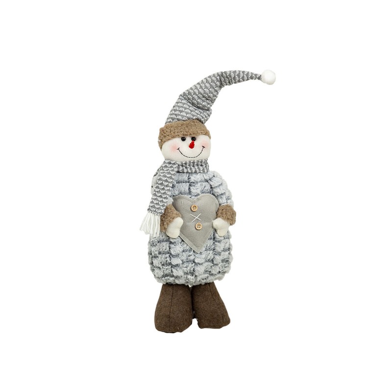 Figurine Romimex Gris Polyester 20 x 56 x 10 cm Bonhomme de Neige