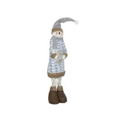 Figurine Romimex Gris Polyester 23 x 72 x 12 cm Bonhomme de Neige