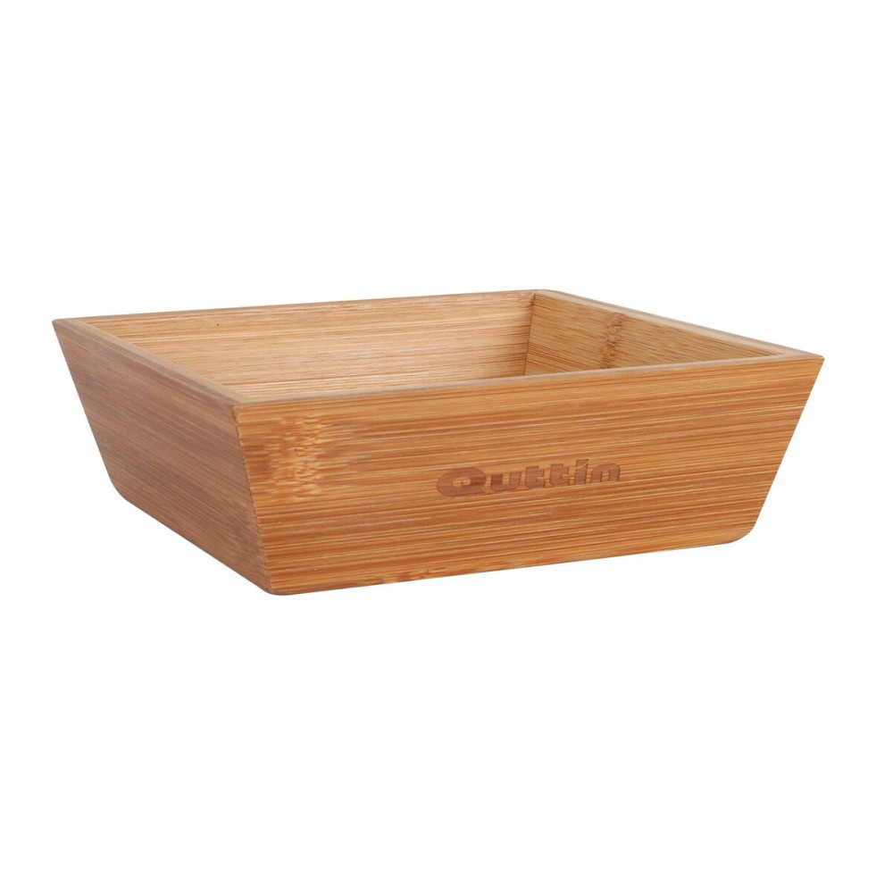 Schüssel für Vorspeisen Quttin Bambus 16 x 16 x 5 cm (12 Stück)