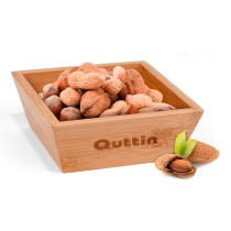 Schüssel für Vorspeisen Quttin Bambus 16 x 16 x 5 cm (12 Stück)