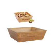 Schüssel für Vorspeisen Quttin Bambus 16 x 16 x 5 cm (12 Stück)