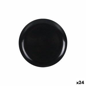 Assiette plate La Mediterránea Anthracite 25 x 25 x 1,5 cm (24 Unités)
