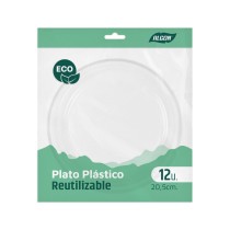 Geschirr-Set Algon Kunststoff 20,5 cm 20,5 x 2 cm 12 Stücke (24 Stück)