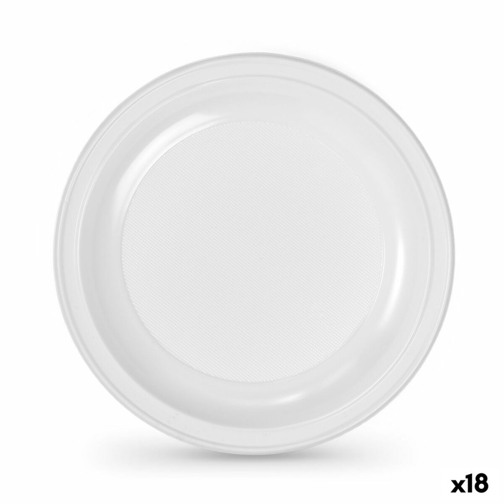 Plate set Algon Plastic 22 cm 22 x 22 x 1,5 cm 10 Pieces (18 Units)