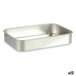 Plat à gratin Kinvara 100150 Argenté Aluminium 31 x 5,5 x 21,5 cm (12 Unités)