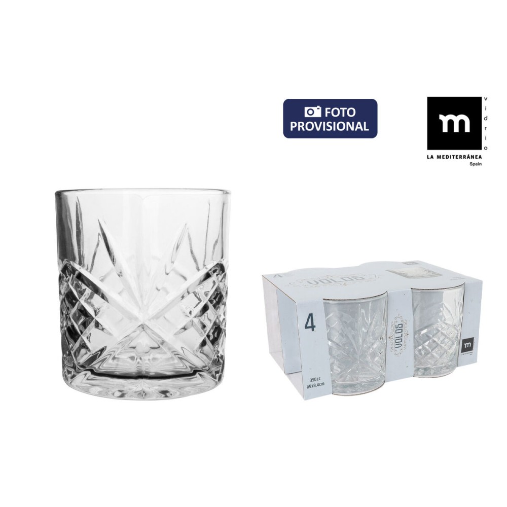 Set de Verres La Mediterránea Volos 4 Pièces (12 Unités)