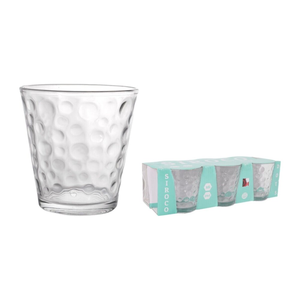 Set of glasses La Mediterránea Siroco dots 6 Pieces (12 Units)