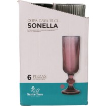 Champagne glass Santa Clara Sonella Green (36 Units)