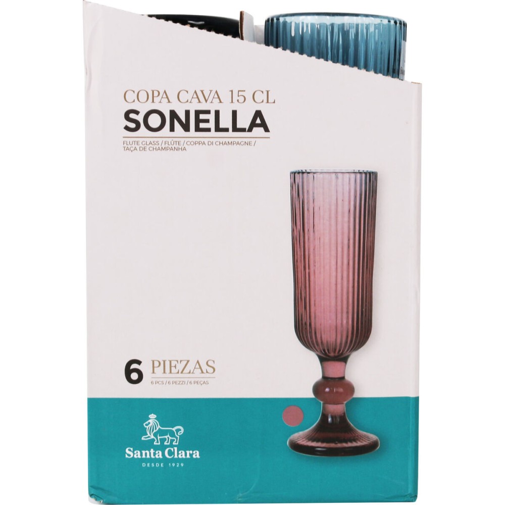 Champagnerglas Santa Clara Sonella Blau (36 Stück)