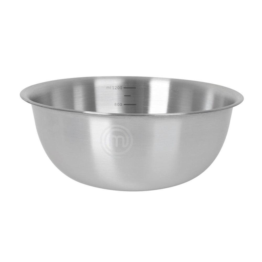Schüssel MasterChef Edelstahl 1,2 L 19 x 7,5 cm (24 Stück)