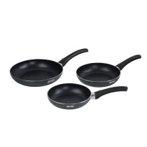 Set of pans Quttin Aluminium 24 cm 3 Pieces (4 Units)