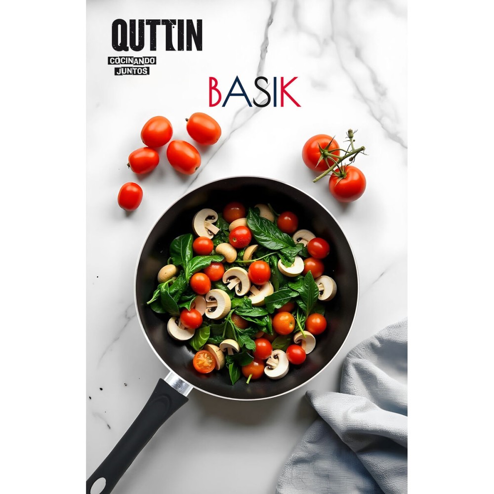 Set of pans Quttin Aluminium 24 cm 3 Pieces (4 Units)