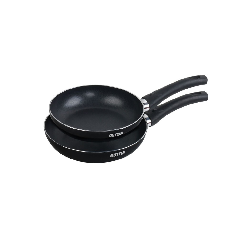 Set of pans Quttin Aluminium 24 cm 2 Pieces (4 Units)