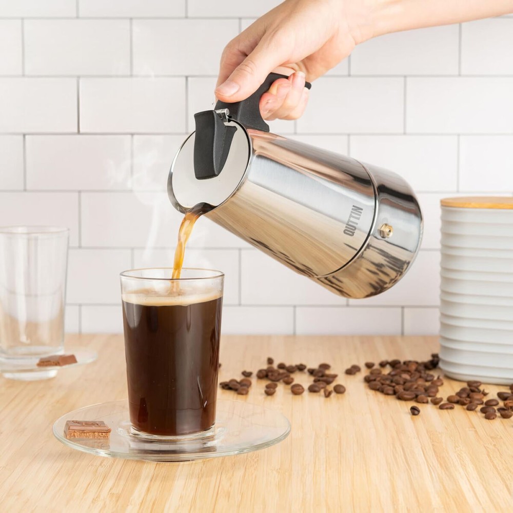 Italian Coffee Pot Quttin 9 Cups (6 Units)