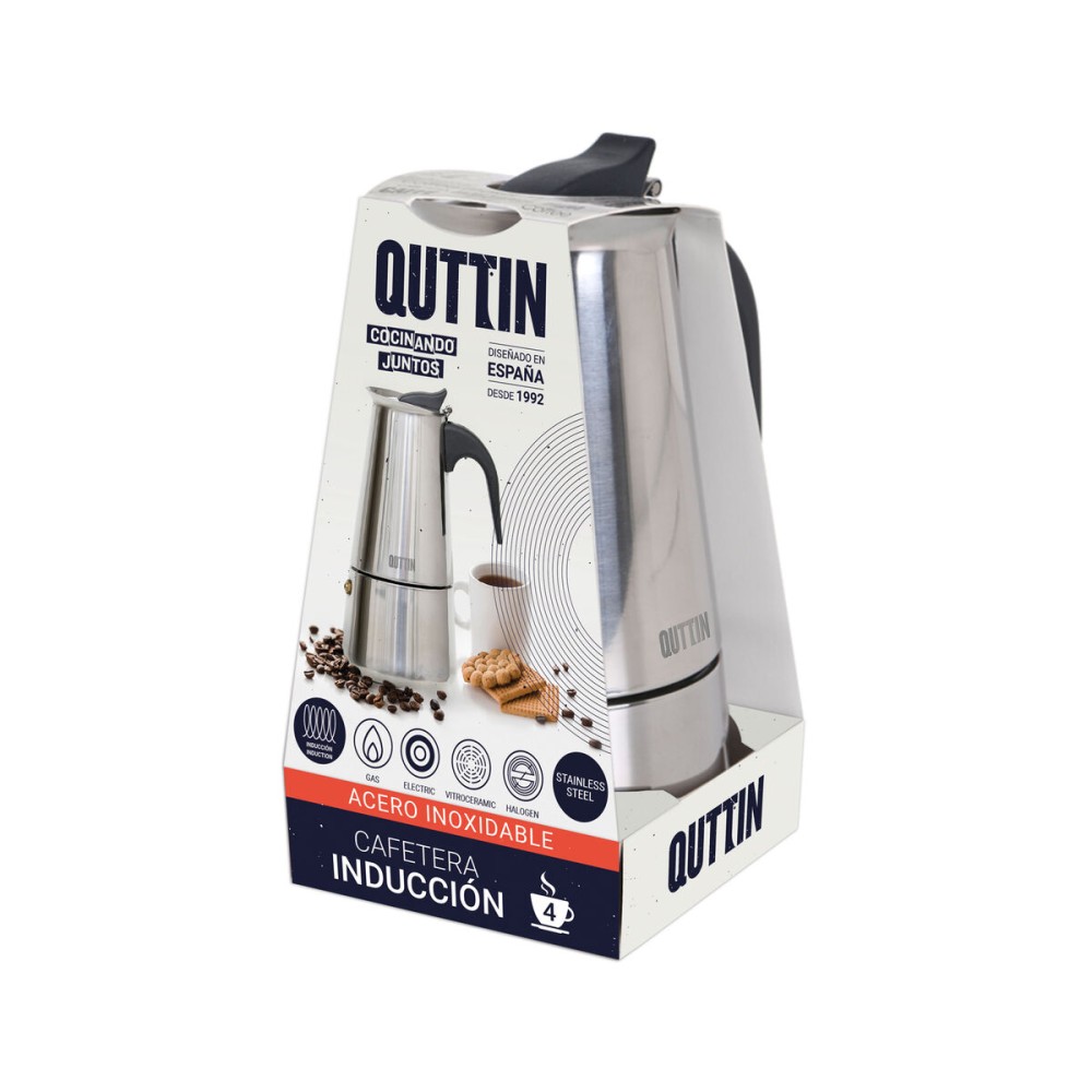 Italienische Kaffeemaschine Quttin 4 Kopper (6 Stück)