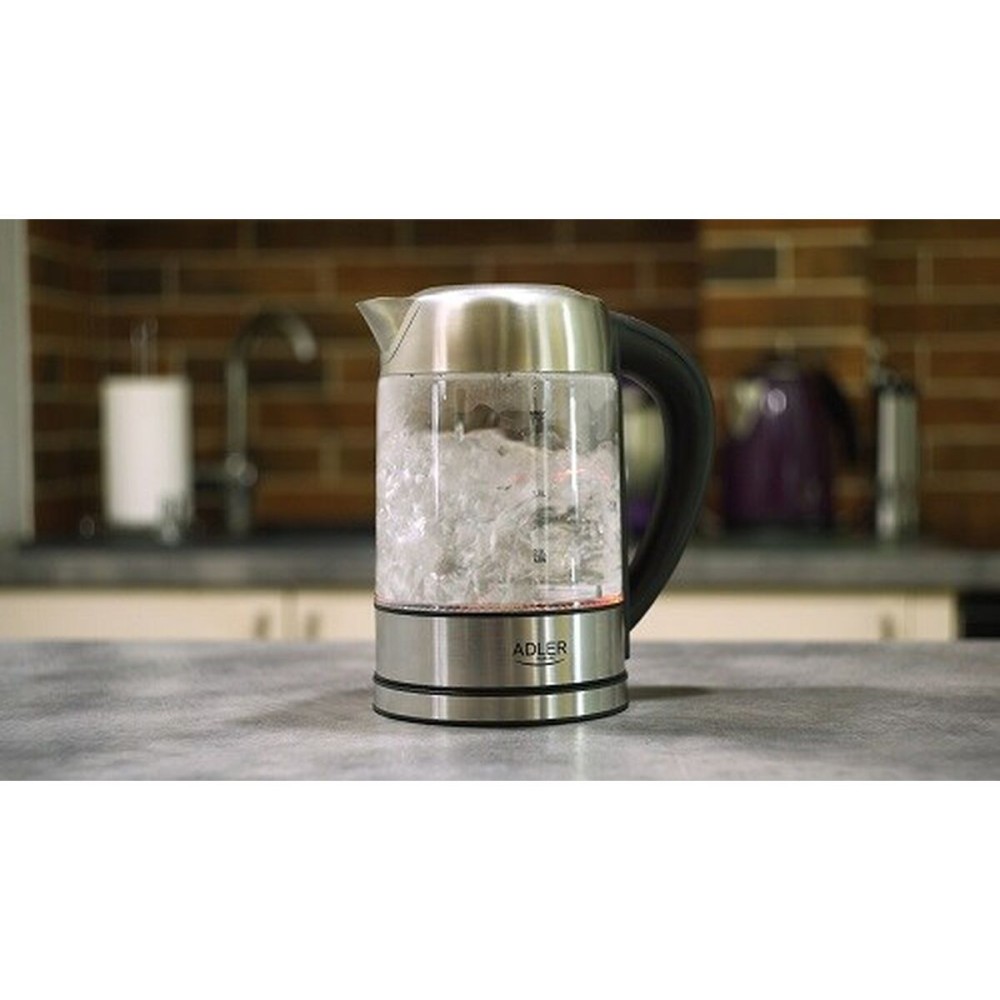 Bouilloire Adler AD 1247 Verre Gris acier verre 2200 W 1,7 L