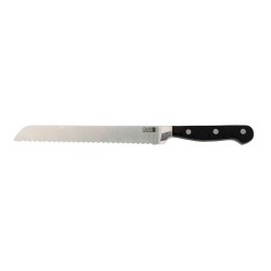 Bread Knife Quid Professional Inox Chef Black Metal 20 cm (Pack 6x)