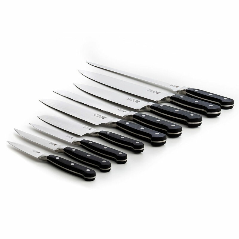 Couteau à pain Quid Professional Inox Chef Black Métal 20 cm (Pack 6x)