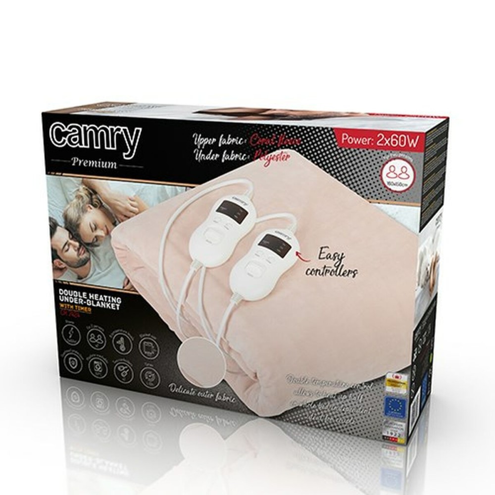 Electric Blanket Adler CR 7424 150 X 160 CM Green Beige